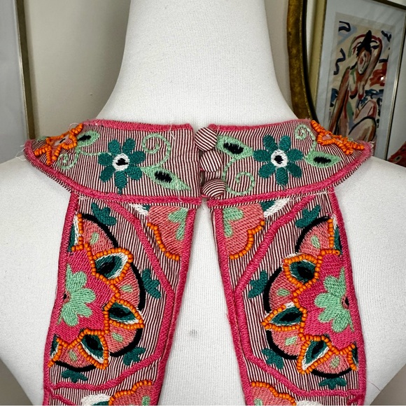 Anthropologie Embroidered Beaded Floral Mini Dress Size 2 - Beautiful Details! - Picture 10 of 13